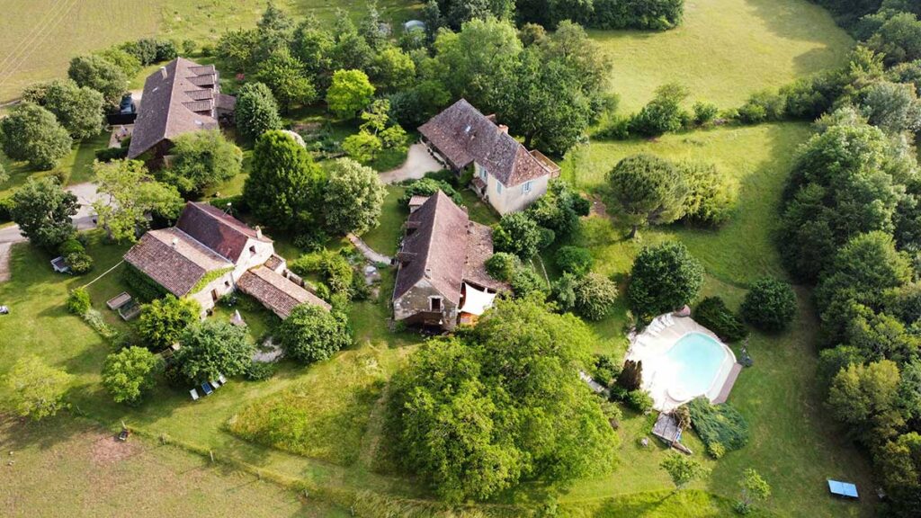 Das bild zeigt das Anwesen Vue Aelrienne in Frankreich
